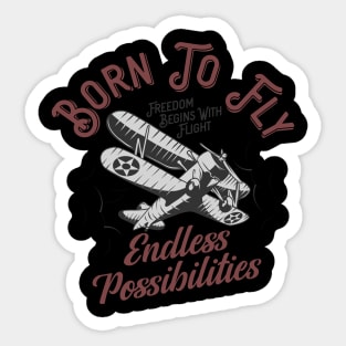 Born To Fly Sticker